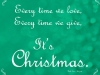 Christmas Quote - green