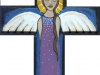 Angel in Cross - purple